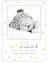 Delicate Dots Birth Announcements