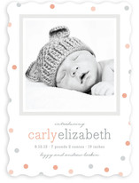 Delicate Dots Birth Announcements