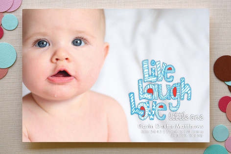 Live Laugh Love Little One Birth Announcements