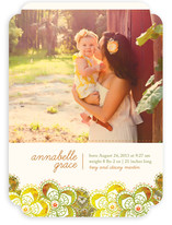 Autumn Florals Birth Announcements
