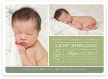 From Your Nose to Your Toes Birth Announcements