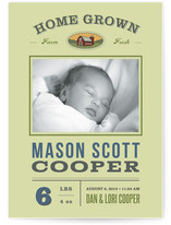 Home Grown Birth Announcements