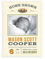 Home Grown Birth Announcements