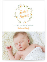 Pixie Wreath Birth Announcements