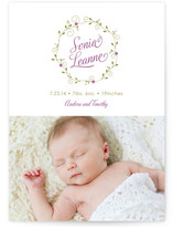 Pixie Wreath Birth Announcements