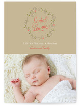 Pixie Wreath Birth Announcements