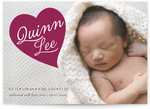 Welcomed with Love Birth Announcements