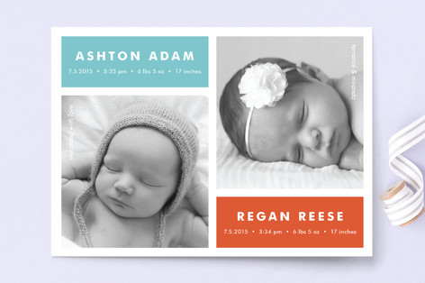 Modern Multiples Birth Announcements