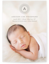 Stylish Rings Birth Announcements