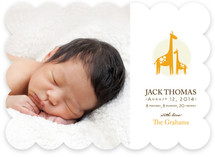 Love Giraffe Birth Announcements