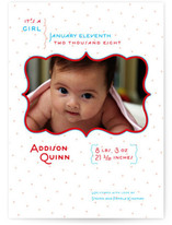 Modern Dottie Birth Announcements