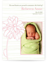 Modern Garden Birth Announcements