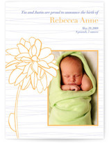 Modern Garden Birth Announcements