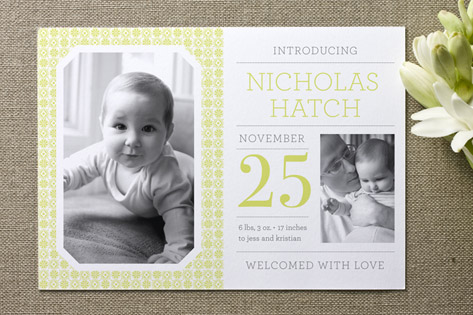 Mini Magazine Birth Announcements