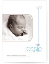 modern splash Birth Announcements