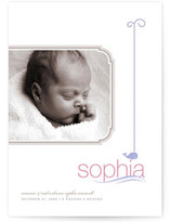 modern splash Birth Announcements