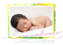 Painterly Swashes Birth Announcements