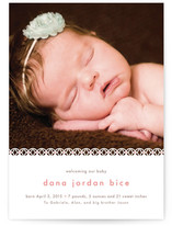 Sweet Lace Birth Announcements