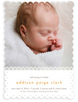 Sweet Lace Birth Announcements