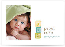 Initial Love Birth Announcements
