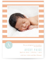 Striped Delight Birth Announcements