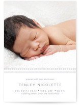 XOXO Bunting Banners Birth Announcements