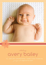 Pretty Posy Birth Announcements