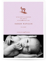 Our Dear Girl Birth Announcements