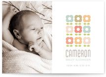 petal pattern Birth Announcements