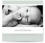 Preppy Stripe Birth Announcements