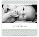 Preppy Stripe Birth Announcements