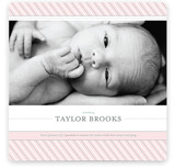 Preppy Stripe Birth Announcements