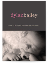 Pop of Color Birth Announcements