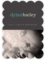 Pop of Color Birth Announcements