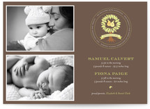 perfect pair crest Birth Announcements