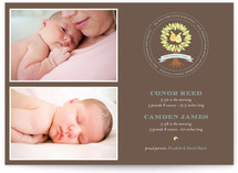 perfect pair crest Birth Announcements