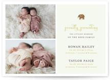 petit elefant Birth Announcements