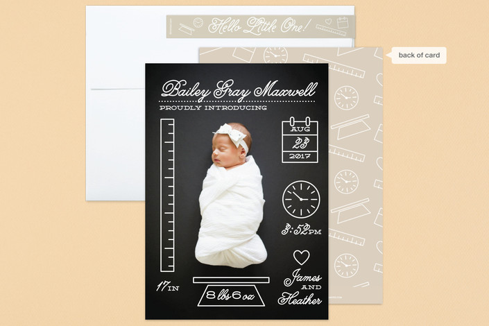 Petite Measurements Birth Announcements