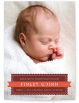 Stamp and Banner Birth Announcements