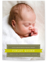 Stamp and Banner Birth Announcements