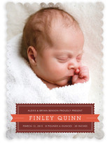 Stamp and Banner Birth Announcements