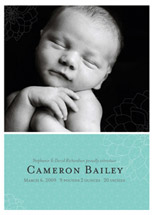 Subtle Dahlia Birth Announcements, by Candice Leigh