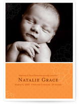 Subtle Dahlia Birth Announcements