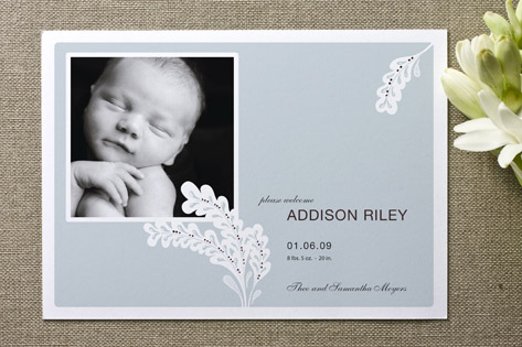 Simple + Lovely Birth Announcements