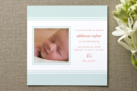 Sweetie Pie Birth Announcements