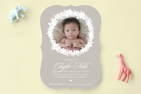 Spring Luxe Birth Announcements