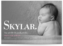 simply stripes Birth Announcements