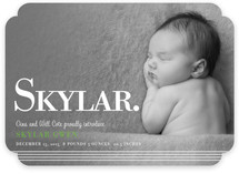 simply stripes Birth Announcements