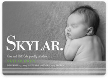 simply stripes Birth Announcements
