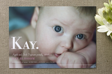 simply stripes Birth Announcements